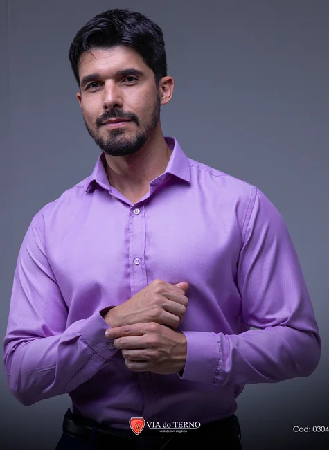 Camiseta Social Preta - Vista 3